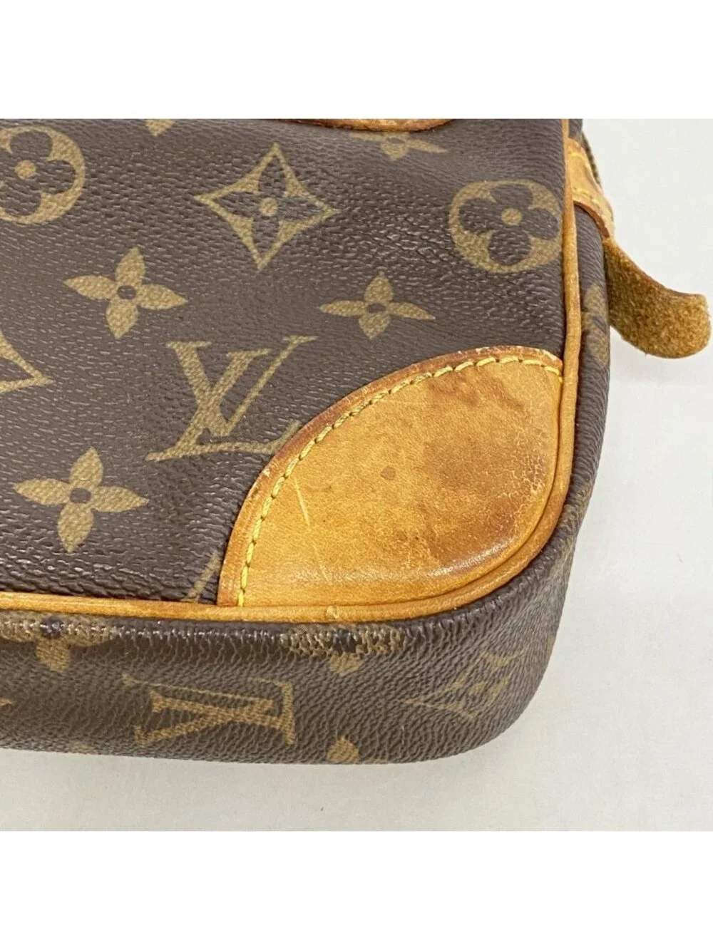 Louis Vuitton Clutch Monogram Marly Dragonne GM Brown